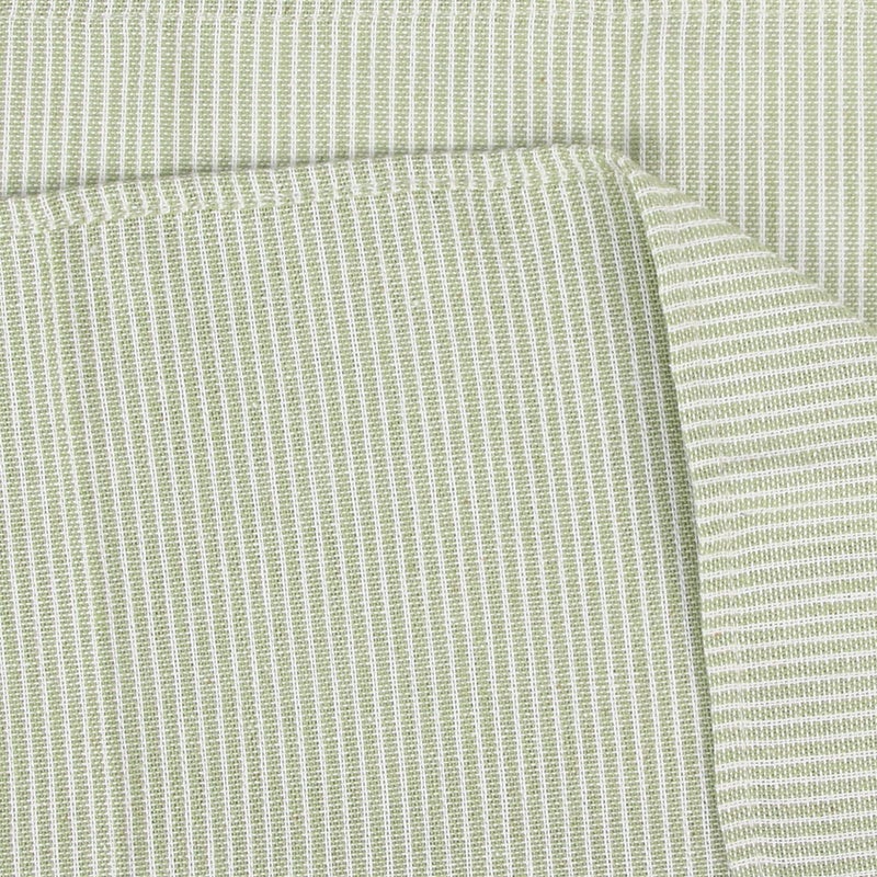 INFEI Narrow Striped Cotton Linen Blended Dinner Cloth Napkins - Set of 12 (40 x 40 cm) - for Christmas Parties Events & Home Use (Green) - Image 4